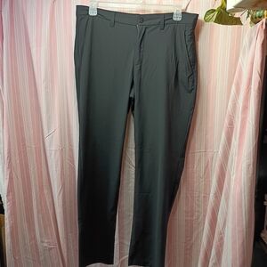 Reebok Men's Black Straight-Leg Dress Pants